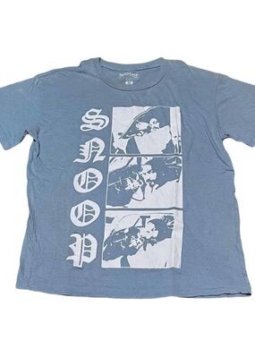 SNOOP DOGG Graphic Tee in Dusty Blue